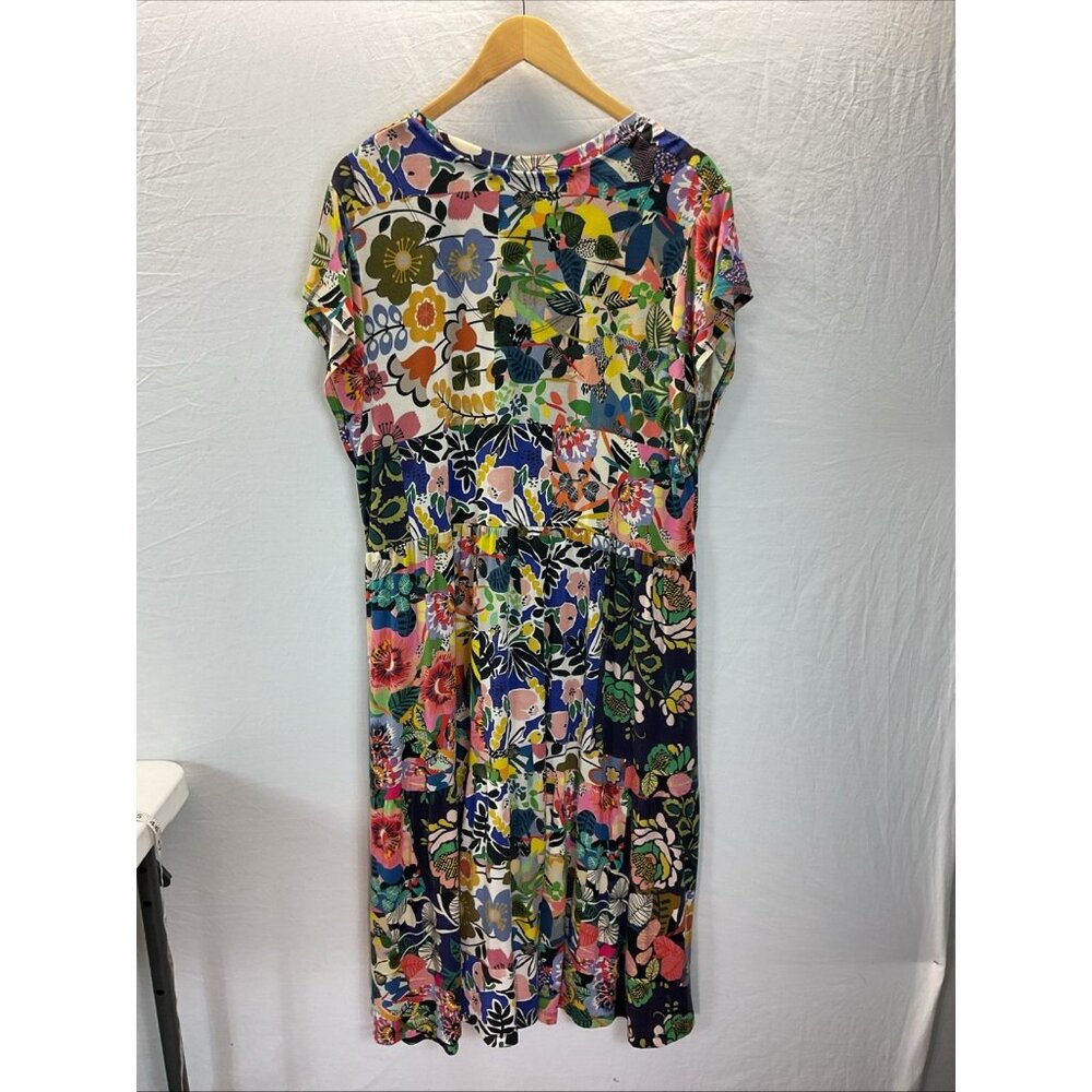 Johnny Was Colorful Floral Midi Dress - Picture 6 of 11